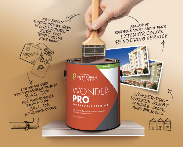 PPG PITTSBURGH PAINTS WONDER-PRO