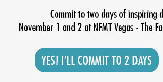 Commit to two days of inspiring discussion, trends and networking. November 1 and 2 at NFMT Vegas - The Facilities Industry’s Largest West Coast Event!

Yes! I'll Commit to 2 Days