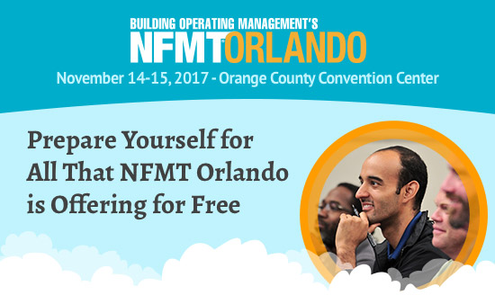 NFMT Orlando
November 14-15, 2017 - Orange County Convention Center
Prepare Yourself for All That NFMT Orlando is Offering for Free