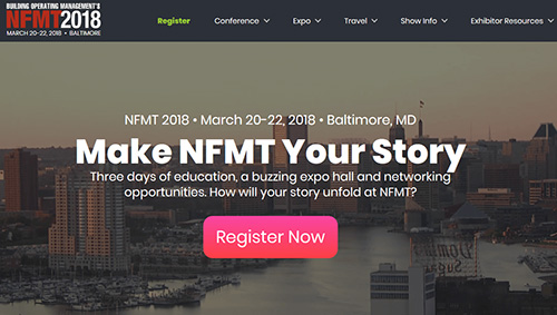 Yes, we are Exhibiting @ Building Operating Management's NFMT 2018!