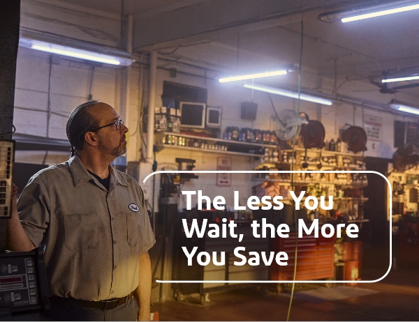 The less you wait, the more you save