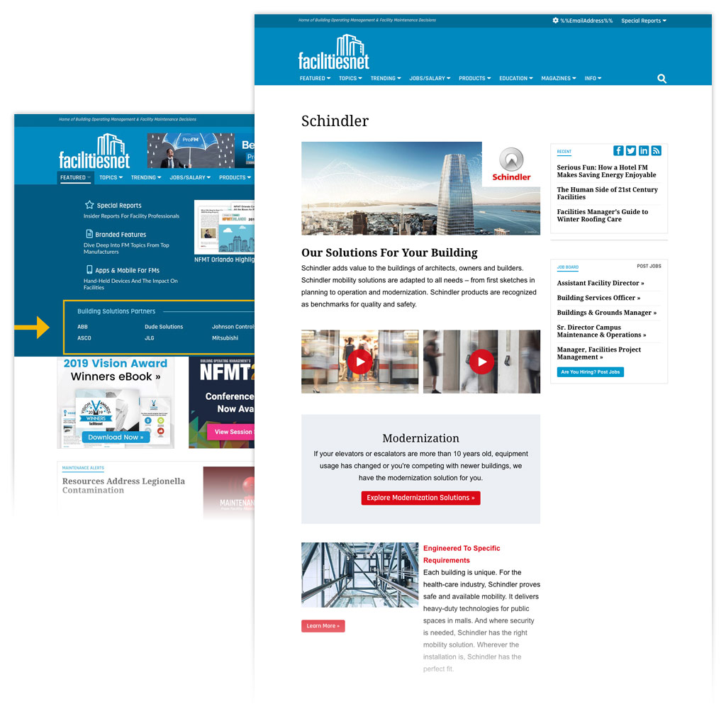 Building Solutions Partner Page